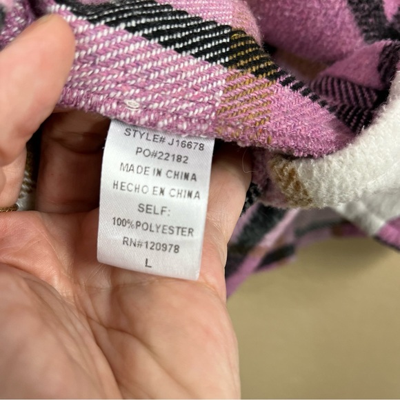 Entro plaid oversized shacket or shirt jacket - Picture 10 of 10